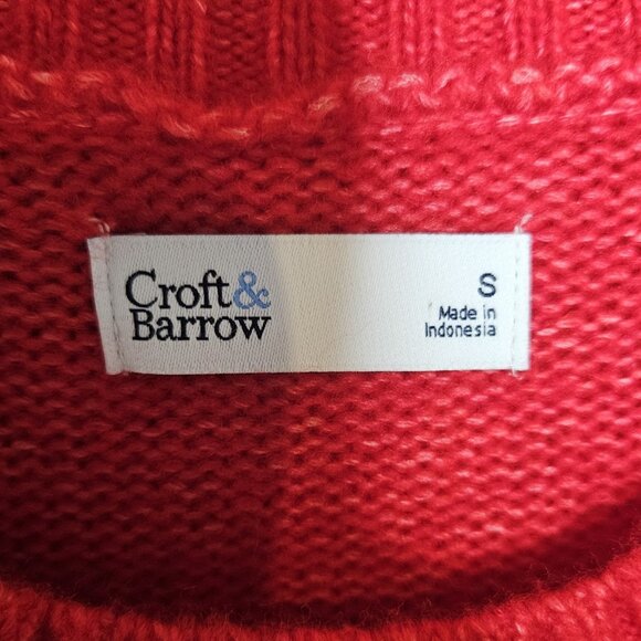 Croft & Barrow Womens Red Soft Sweater Small - Picture 4 of 6